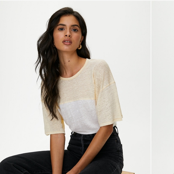 ✨3 for $25✨ Aritzia Wilfred Free Linen T-shirt - Picture 2 of 6